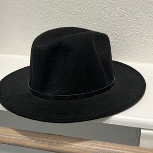 Black Wide Brim Hat